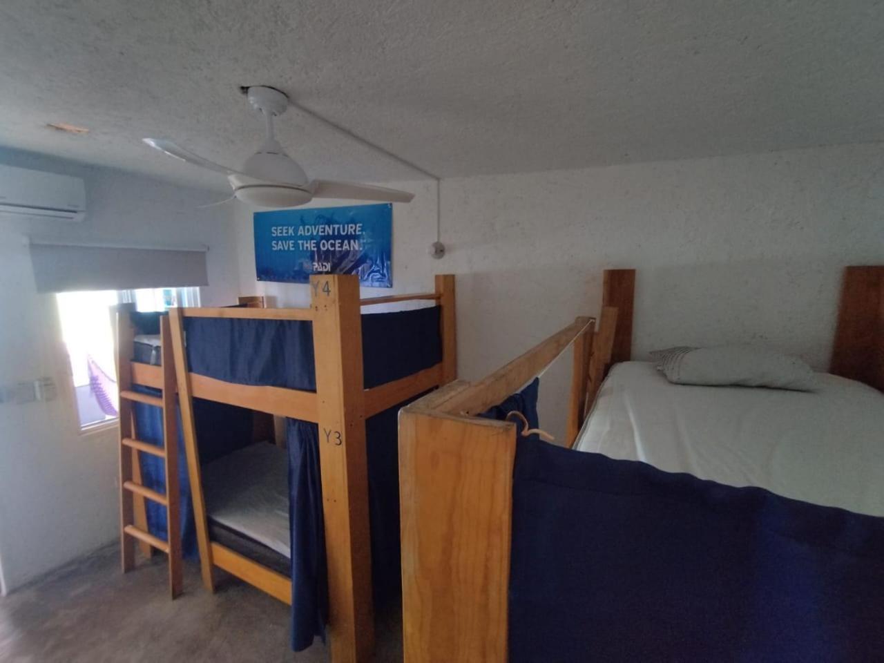 Einzelbett im gemischten Schlafsaal