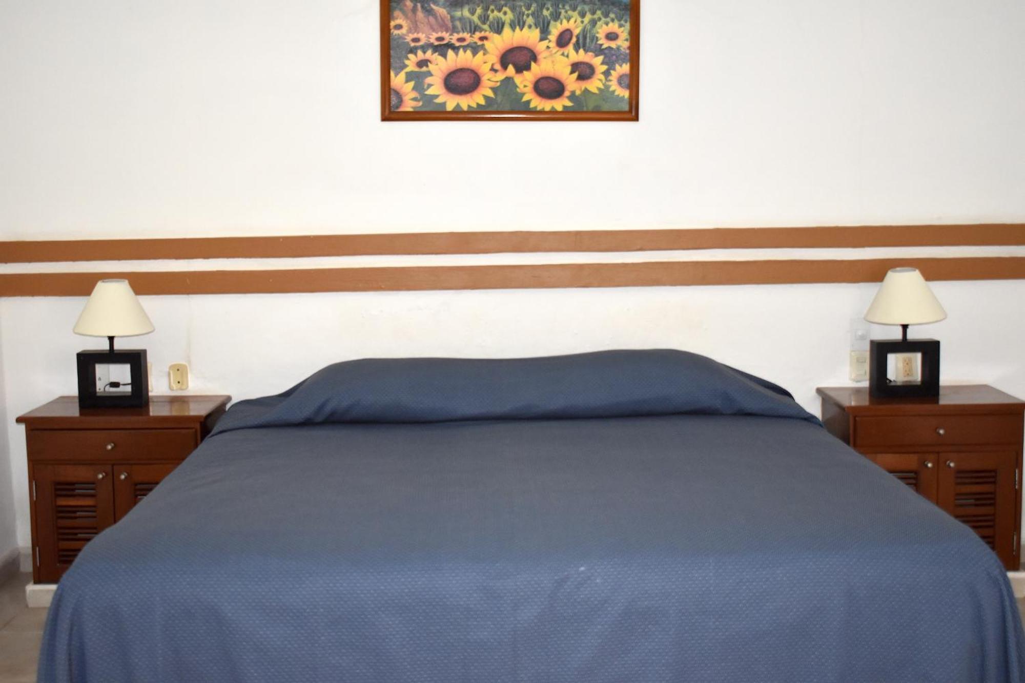 Habitación con cama extragrande.