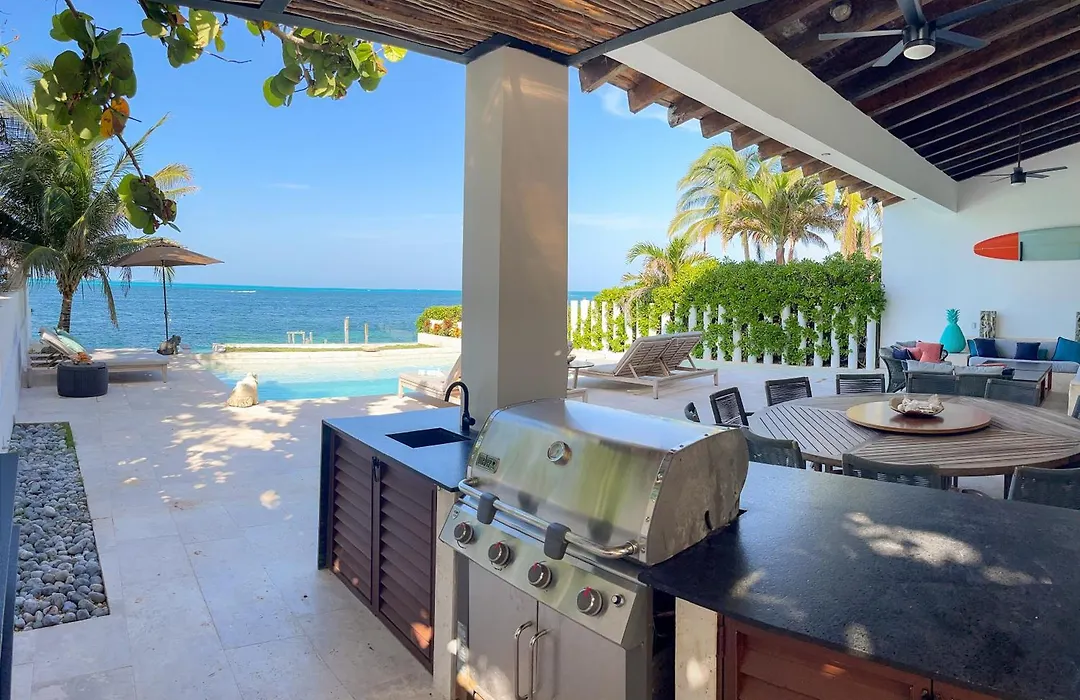 Luxury Beachfront Hotel Zone Villa With Private Pool By Solmar Rentals-1