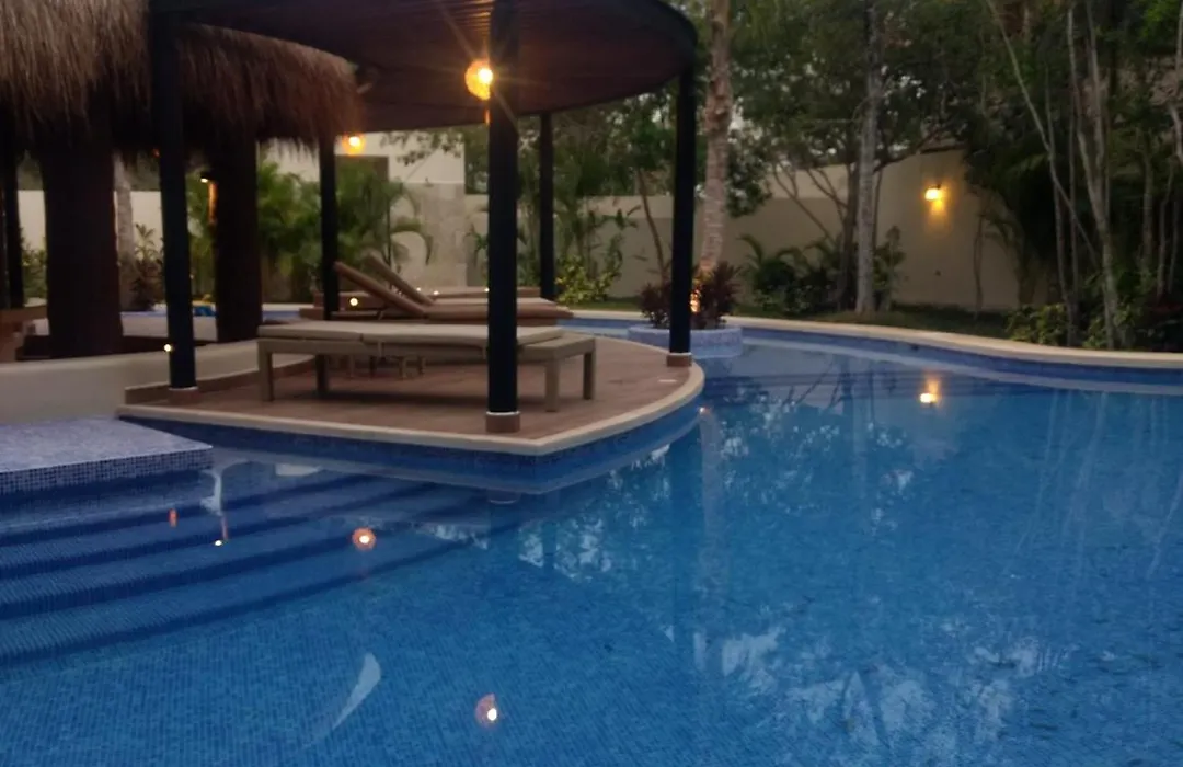 Casa De Lujo Ka'An Maya Acceso Swimup A La Piscina-1