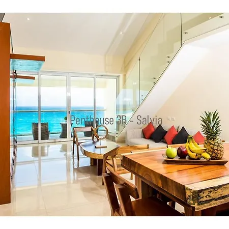 2 Story Oceanfront Penthouses On Cancun Beach!-3