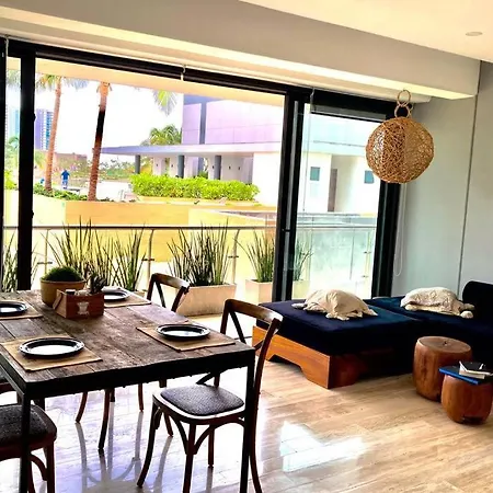 Puerto Cancun Beautiful Boho 2Bd-3