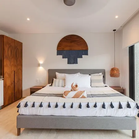 Estudio Tranquilo en La Veleta con Jardín, Alberca, Gimnasio y Cerca del Centro de Tulum A111-2