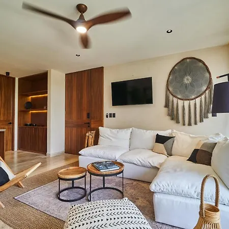 Sophisticated Apartment In Aldea Zama With Incredible Pool, Outdoor Seating & High-Speed Wi-Fi-3