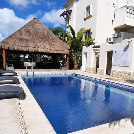Apartamento En Fraccionamiento Privado 6 Personas 5 Camas Con Piscina Cerca De La Playa-3