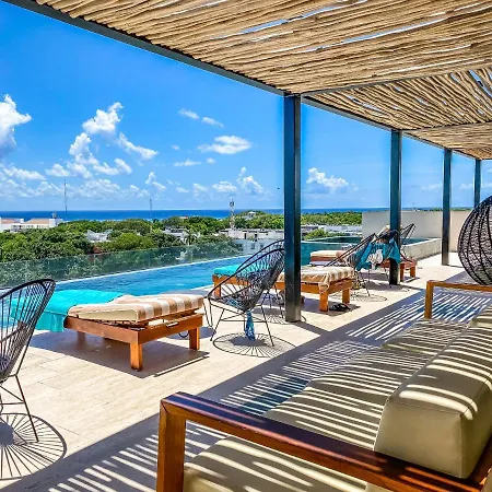 Big Studio At Kaab By The Beach With Roof Top Pool Near Paseo Del Carmen Mall-2