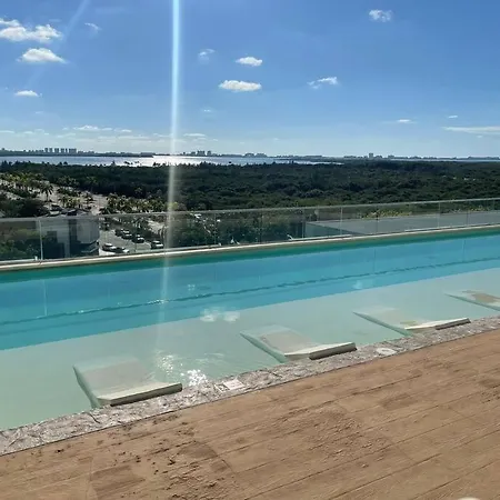 Departamento Con Hermosa Vista En Cancun!-3