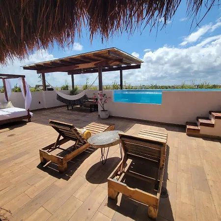 Unique Two-Level Apartment In Aldea Zama With Private Pool & Rooftop, Shared Pool, Billiard & Gym-2
