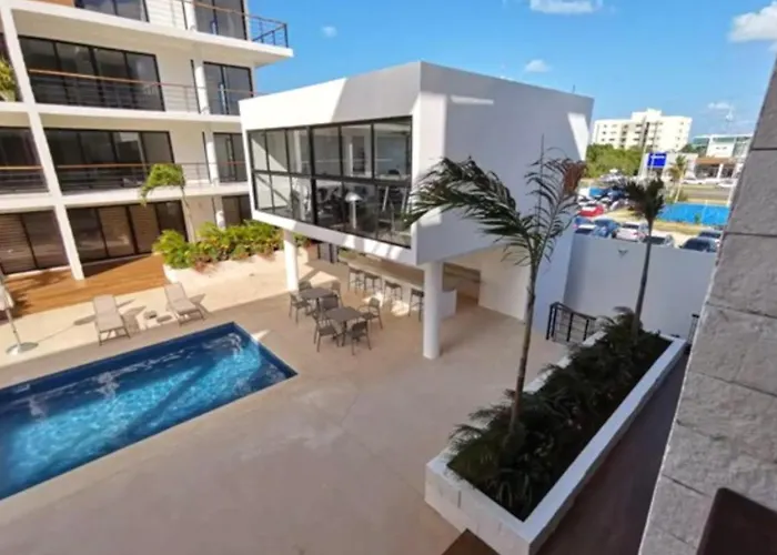 Apartamento Vacacional en Cancún con Piscina