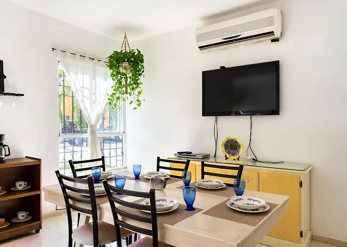 Casa Agradable Con Patio, Seguridad 24/7 Centrica Villa Cancun