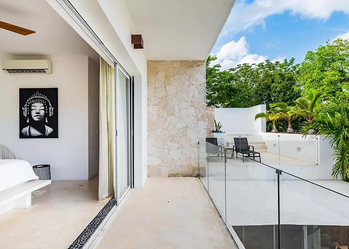 Villa Ek'Balam&Villa Flamingo, Luxury Villas, Private Pool, Private Garden, Jacuzzi, 24h Security Tulum con Piscina