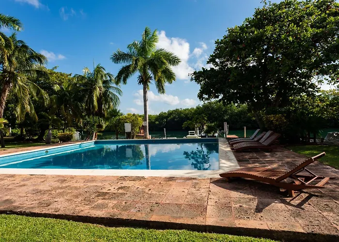 Sunset Paradise Villa At Nichupte Lagoon Cancún aceita animais de estimação