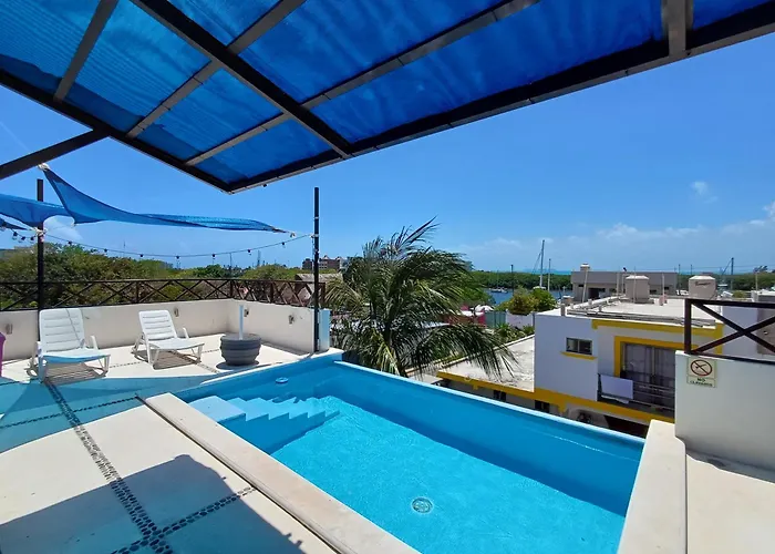 Casa Linda Isla-Room Palmera-Shared Pool Isla Mujeres che accetta animali