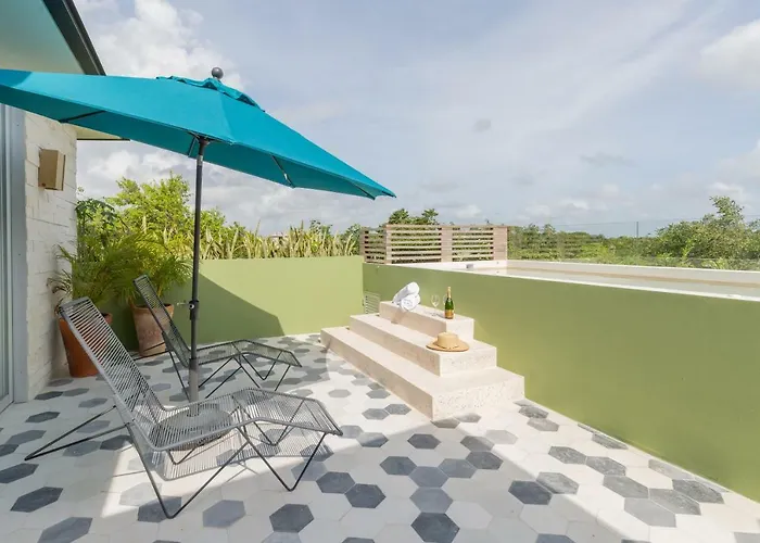 Casa Selva 1Br Magical Jungle Rooftop With Private Pool At Aldea Zama Apartamento Tulum que aceita animais de estimação