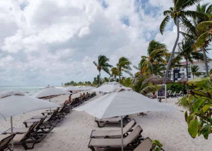 Beachside Corasol Lorena Ochoa Para 4 Personas Playa del Carmen